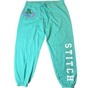 Disney St. Patrick's Day Stitch Jogging Pants  Size 1X in Green